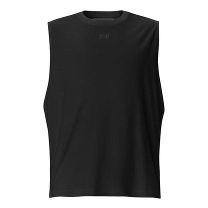 Blacked Out Sleeveless Muscle Shirt