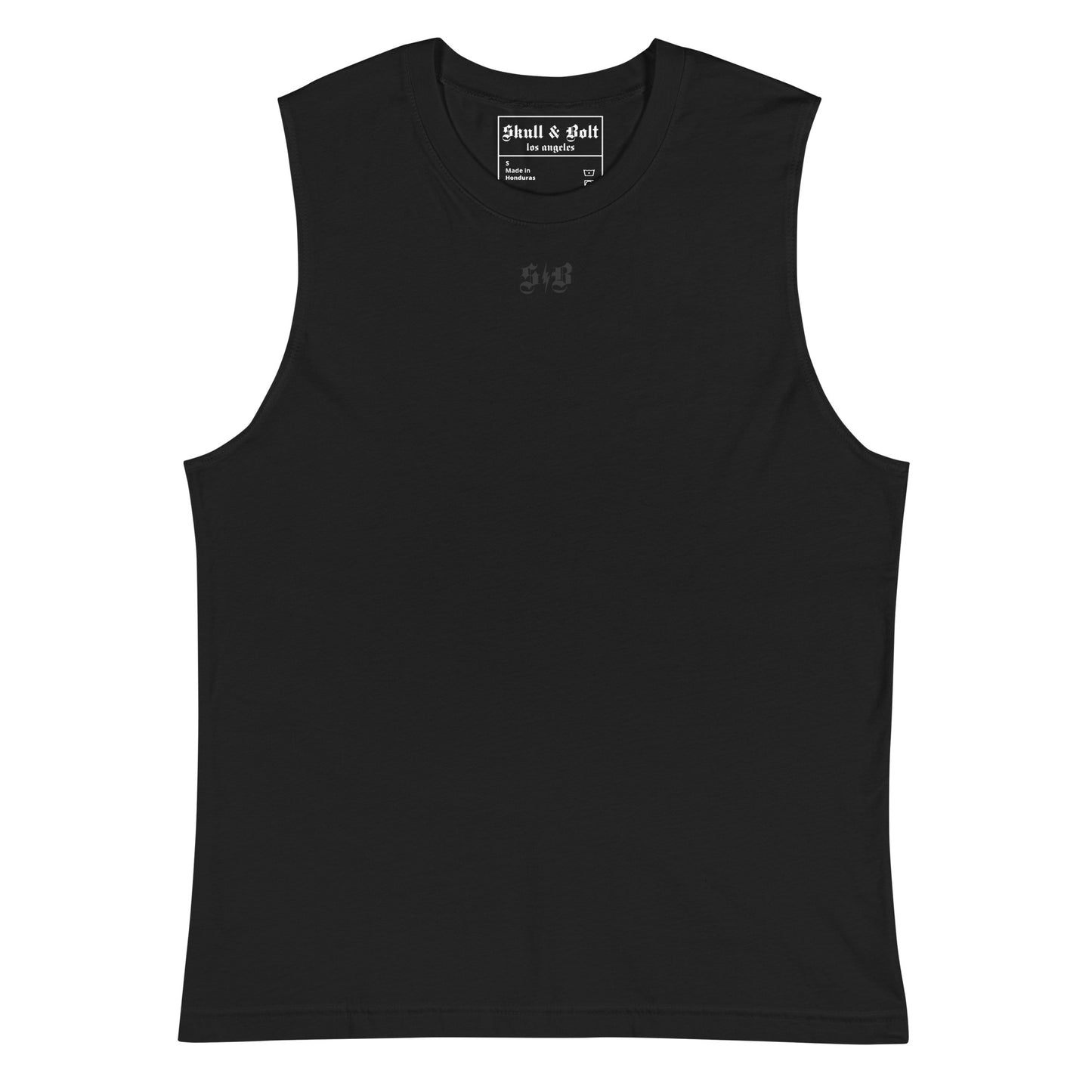 Blacked Out Sleeveless Muscle Shirt